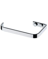 Porta Toalha de Rosto Piatina Aberto Fixação Parafuso 22cm Cromado - Ela Decora